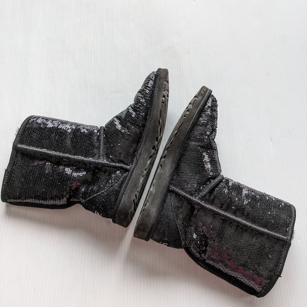 Ugg Classic Sequined Sequin Sparkle Black Flip Sh… - image 7